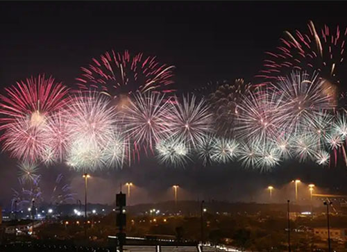 临漳县焰火晚会